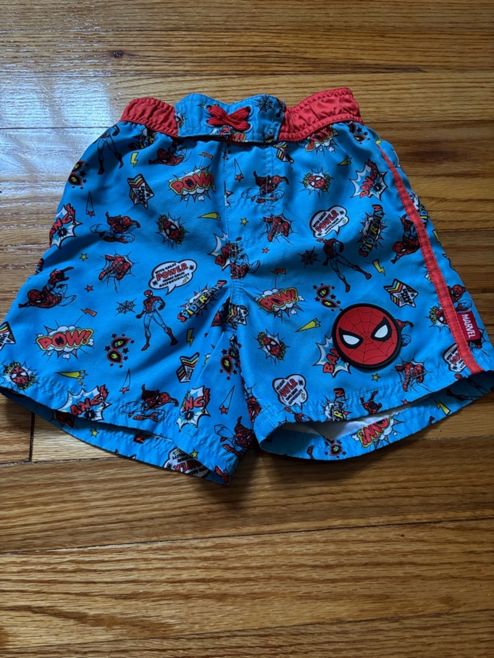 Marvel Spider-Man Blue & Red Kids Swim Trunks